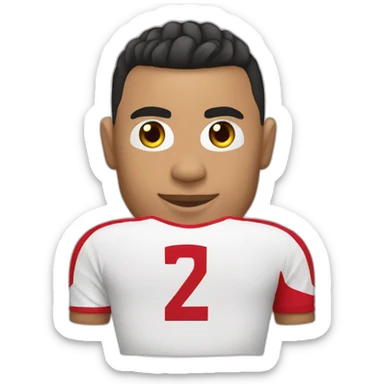 Ronaldo avec le maillot du Maroc sticker