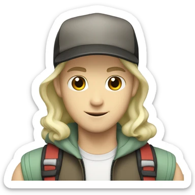 white pokemon trainer sticker