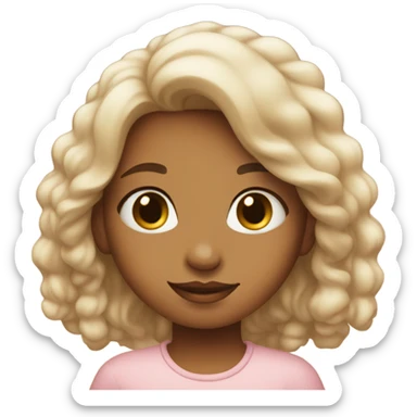 girl with dreamy background sticker