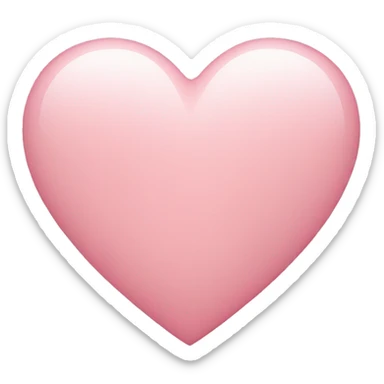 Light pink heart  sticker