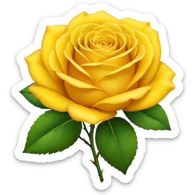 create an yellow rose bouquet sticker