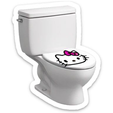 Hello kitty toilet  sticker