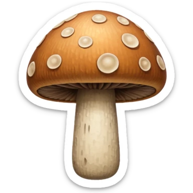 Mushroom sticker