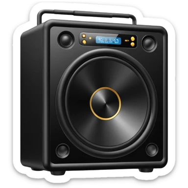 The high-end sound system sticker