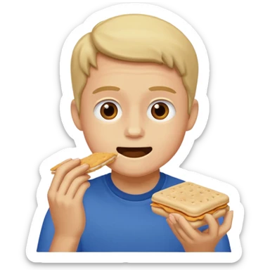 Bo nix eating uncrustable  sticker