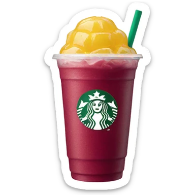 strawberry lemonade açaí starbucks sticker