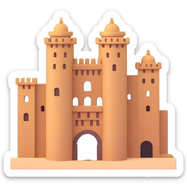 Chan Chan adobe city walls, Chimu architecture sticker