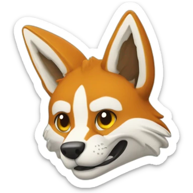Renard qui grimpe le mont evrest sticker
