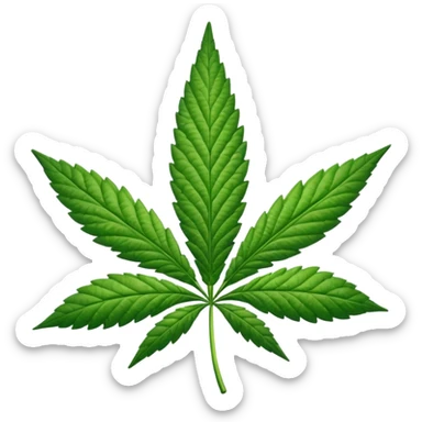 Marihuana hoja sticker
