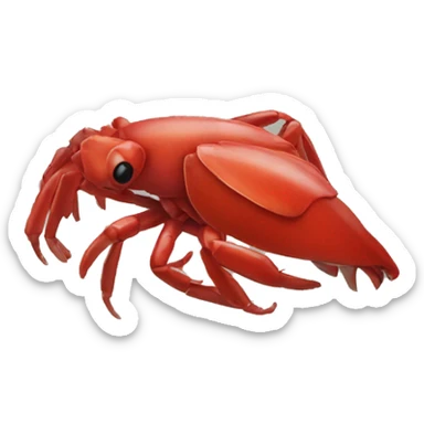 Cangrejo rojo sticker