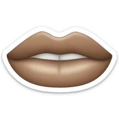 beige lipstick sticker