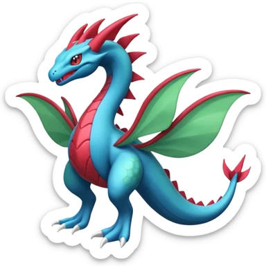 Salamence-Cresselia-Zygarde-Fakémon-fusion, full body sticker