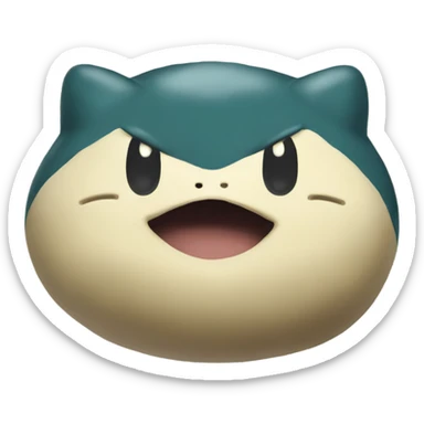 snorlax pokémon poop sticker