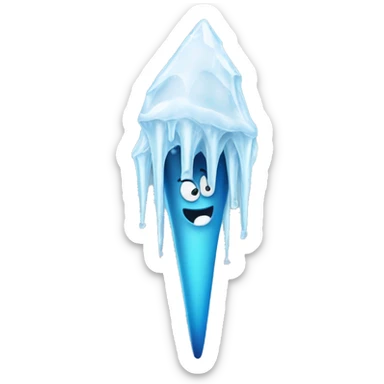 frozen keir starmer icicles sticker