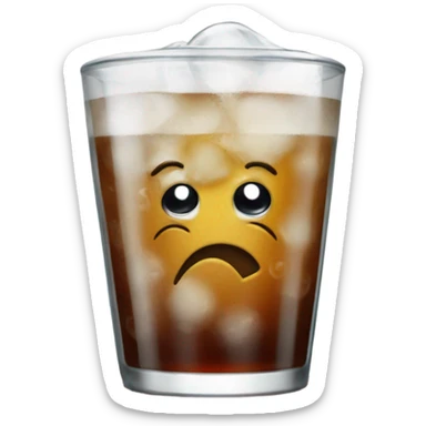 a glass of soda sticker