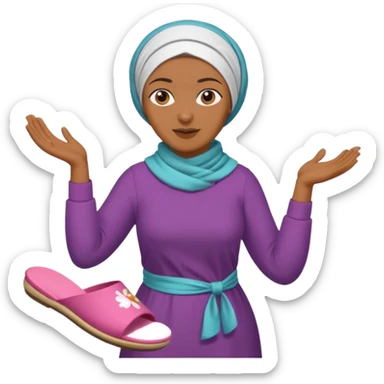 Terlik atan anne sticker