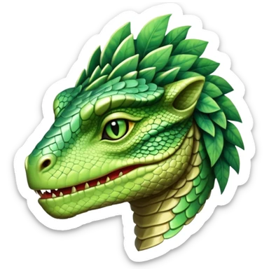 annunaki attractive female reptilian head sticker