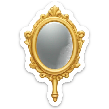 gold mirror sticker