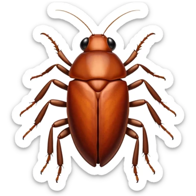Cockroach With Big Eyelashes sticker