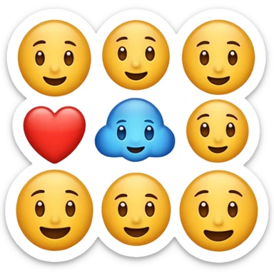 Mixe des emoji 🤷🏼7️⃣6️⃣ sticker