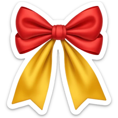 🎀+red=yellow sticker