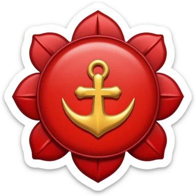 Symbol of sacrifice in berserk in red colour sticker