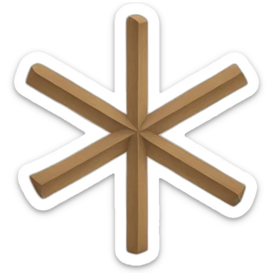 a cross mark sticker