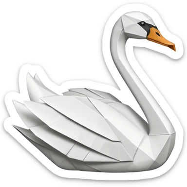 Origami swan like Prison Break version which Michel Scolfild made one. sticker