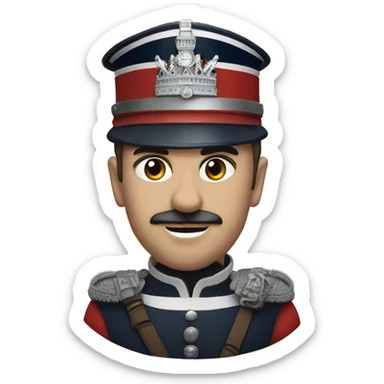 head shot ofRoyal guard of great britain  sticker