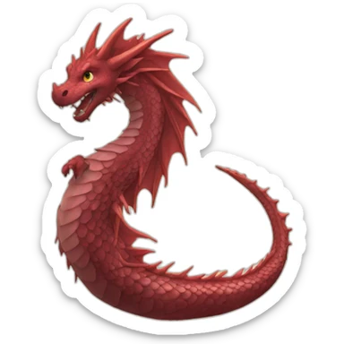 dragon's tail sticker