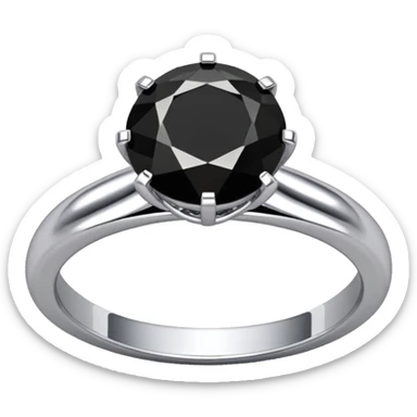 black diamond ring sticker