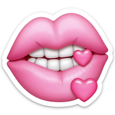 beso rosa sticker