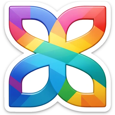 A rainbow swastika sticker