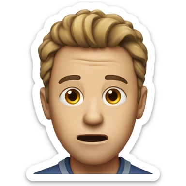 Stunned person sticker