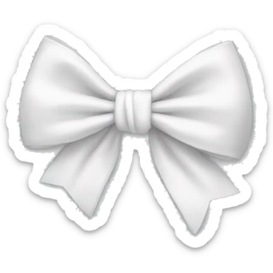 white bow sticker