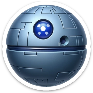 deathstar blueberry sticker