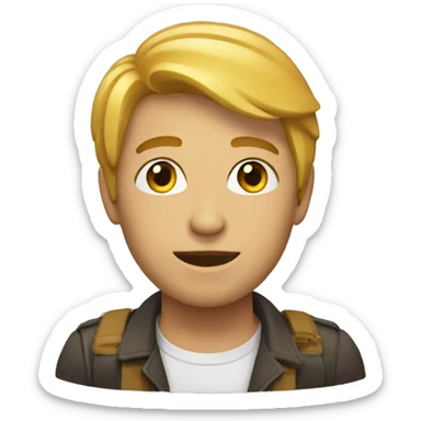 Un emoji que represente el estrés  sticker