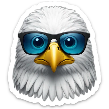 an eagle wearing Oakley glasses sticker