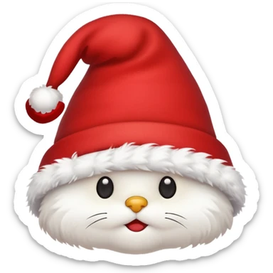 christmas hat for a website log sticker