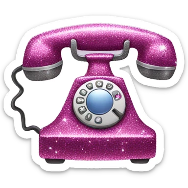 sparkly phone sticker