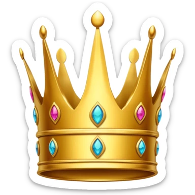 golden crown royal without too many details sticker