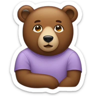 Bear with all genders sticker