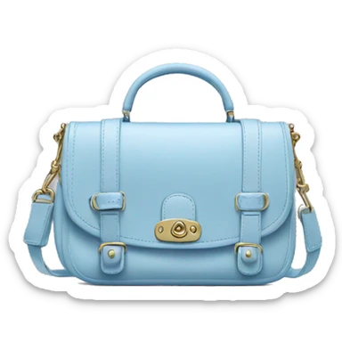 Pastel blue coach bag sticker