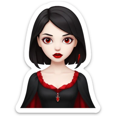 Vampire girl sticker