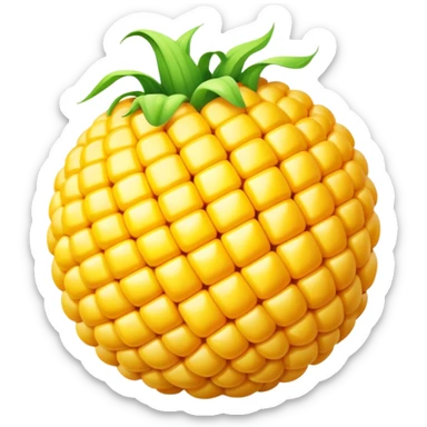 Corn ball sticker