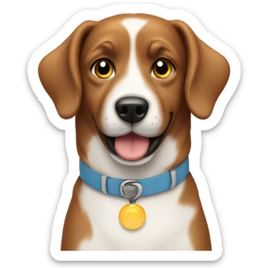 Good morning dog sticker