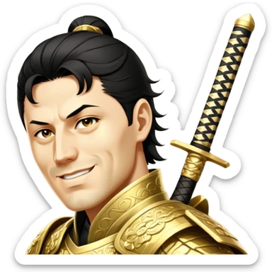 Golden Samurai sticker
