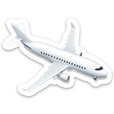 plane on airport sticker