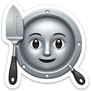 Palette knife sticker