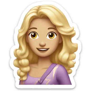 beautiful blonde celebrates her birthday  sticker